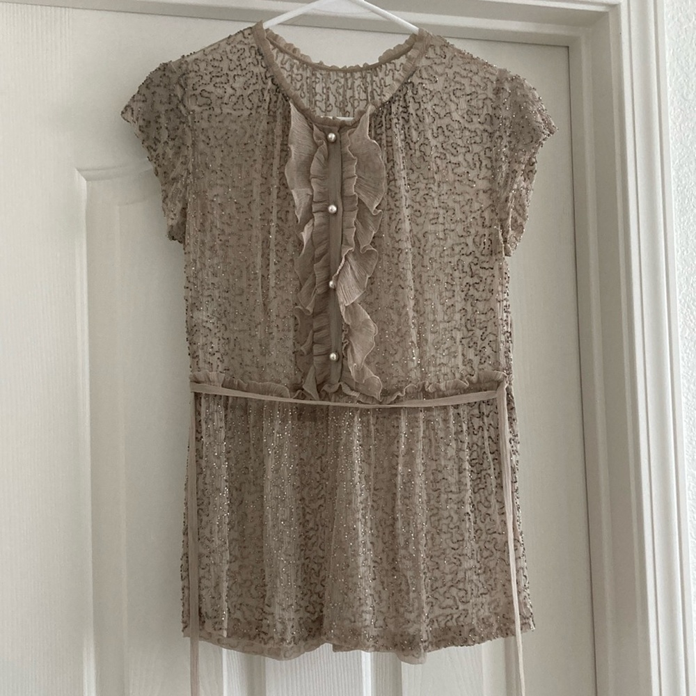 Megan Park beaded top